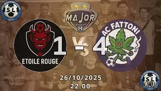 🟤XXVII SBORDONE LEAGUE 🟤 MAJOR LEAGUE 🟤  ETOILE ROUGE - AC FATTONI