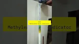 Separation of methyl blue and methyl orange indicator