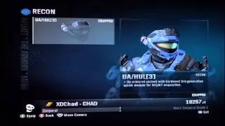 Halo Reach: Recon Helmet and Elite Officer armour!