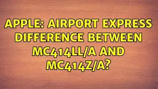 Apple: Airport Express difference between MC414LL/A and MC414Z/A?