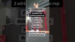 S&eacute;ance 4/6 - Pr&eacute;pa HYROX - Focus Sled Push + Sled Pull