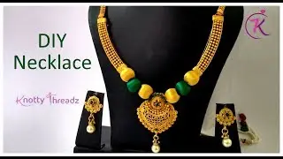 DIY | How to make Silk Thread Necklace at Home using the Kit | Tutorial www.knottythreadz.com