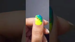 🦚🦚💅Peacock Inspired Nail Art Design At Home #nails #nailart #youtubeshorts