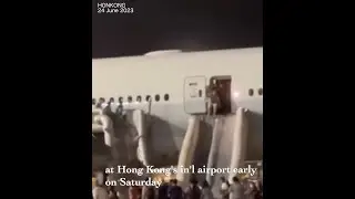 11 injured evacuating Cathay Pacific jet after aborted takeoff in Hong Kong due to technical issue