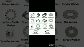 Types of Washer / #conical #washers #technology #automobile #mechanicaladvantage