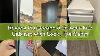 Review Guizeeopo 3 Drawer File Cabinet with Lock, File Cabinets for Home Office,Under Desk Cabinet,