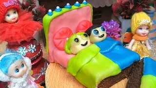 Miniature 3D cake|mini cakes|mini cartoon bed cake