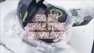 EGO 56V &mdash; одноступенчатый снегоочиститель: обзор и использование