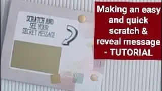Homemade scratch-off paper gift tutorial | DIY scratch-off card (Easy 5 minute craft)