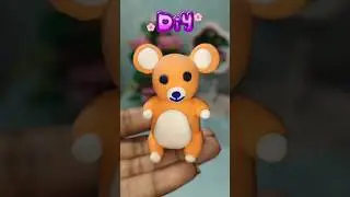 ​DIY Polymer Clay Teddy Bear Tutorial 🧸 #diy #creativeclayideas #teddybear #shorts