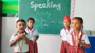 Activity for grade 1| Speaking activity|use of he and she| develop confidence.