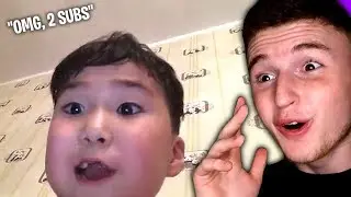 Kid FREAKS OUT over hitting 2 subscribers..
