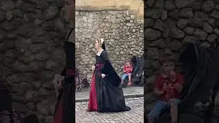 The Ghost of Anne Bolyn wondering the Tower of London