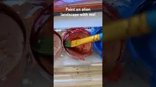 Alien Landscape Watercolour
