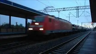 (DB Cargo Deutschland) Opalenica: BR189-004 przejeżdża z samochodami przez Opalenicę