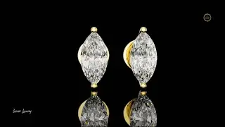 Grace Curve Diamond-Studded Gold Earrings#Viral#Trending#FYP#ring #Viralvideo#Earring#newvideo