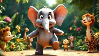 ✅ Jumpy the Tiny Elephant 🐘 | Fun Kids Song & Dance | Baby Songs