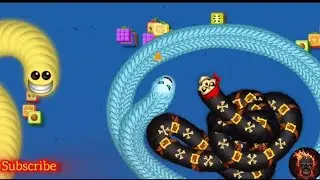🐍 worm zone io giant slither best android gameplay in 2026 | Epic 002 | sachin snack zone 🎮