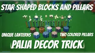 STAR SHAPED BLOCKS and PILLARS / TWO COLORED PILLARS / UNIQUE LANTERNS / PALIA DECOR TRICK