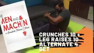 CRUNCHES| LEGRAISES| THE MEN AND MACHINE GYM