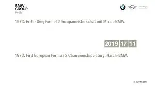 1973. First European Formula 2 Championship victory; March-BMW. Various driving scenes of the Europe