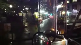 Crossing Manhattan in a Peterbilt 379 and dump trailer loaded at 80,000 pounds May 9, 2012 