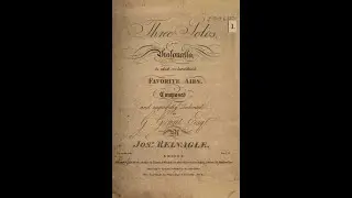 Joseph Reinagle, Andante and Finale from Solo n.1, cello and Bass
