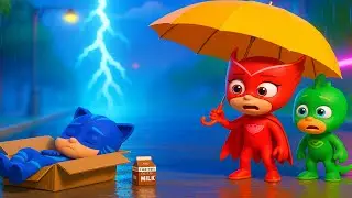 CATBOY Abandoned?! What's Going On! Catboy's Life Story -  Sad Story | PJ MASKS 2D Animation