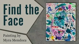 An abstract artwork with hidden faces