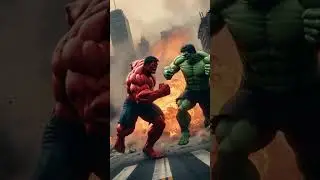hulk vs red hulk story #cartoon #hulk #hulkshorts #hulkstory #animation ai#3d#funny #trending #viral