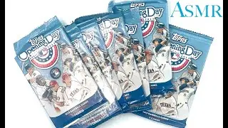 2013 Topps Opening Day Baseball Cards 7 Packs ASMR Opening