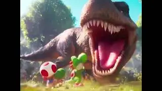 Super Mario Galaxy Movie Dinosaur Meme