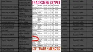 cisf tradesman 2022 PET PST