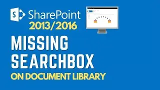 SharePoint Document Library missing Search Box