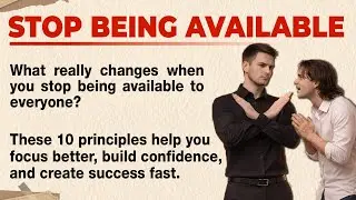 When You Stop Being Available, Everything Gets Better 🔥 | Improve English Fluency | Graded Reader