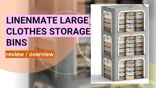 Review: Linenmate 3-Piece Foldable Clothes Storage Bins with Clear Windows