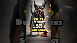 Top 10 Dog Breeds With Strongest Bite Force #trending #viral #dogs