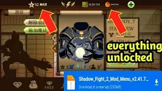 Shadow Fight 2 Mod Apk/Shadow Fight Mod Menu | 52 Max Level | Everything Unlocked