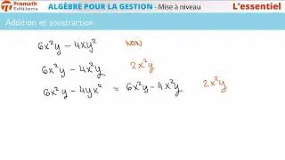 Monômes et polynômes