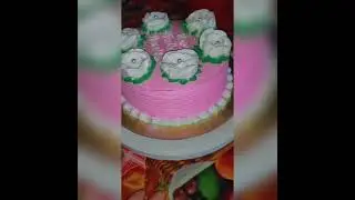 Simple Cake Design || Assamese Girls Making Birthday Cake🍰