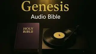 Genesis, ASMR reading. Vinyl Record Pops and Ambient White Noise.