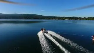 Ski Boat Chase Lake Whatcom WA