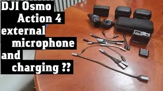 DJI Osmo Action 4 - external microphone and charging ?