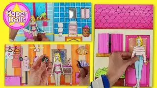 DIY PAPER DOLL HOUSE QUIET BOOK / DOLLS DRESS UP