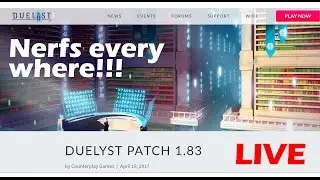Duelyst 1.83 Patch Nerfs everywhere!!!