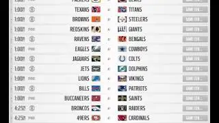 NFL 2013 - Week 17 Schedule