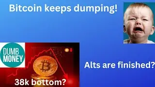 Bitcoin keeps dumping! Alts bleeding. time to cry?