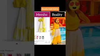meesho Haldi Outfits 💛#meeshovsreality#haldiceremony #meesho #meeshoapp #shorts #viral#trending