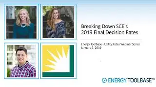 SCE 2019 Final Decision Rates Webinar