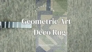 Minimalist Geometric Art Deco Rug